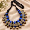 Unique Gold Plated Thread Necklace elegant gold finish lightweight jewelry for women