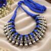 Silver Lotus Thread Necklace – Traditional Jewelry for Best Navratri Collection 9 Silver Lotus Thread Necklace elegant lotus design premium traditional jewelry