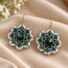 Beautiful Flower Design Earring – Elegant Jewelry for Pearl Work Detailing 10 Beautiful Flower Design Earring with elegant floral brass jewelry detailing