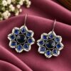 Beautiful Flower Design Earring – Elegant Jewelry for Pearl Work Detailing 8 Beautiful Flower Design Earring with elegant floral brass jewelry detailing