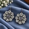 Beautiful Flower Design Earring – Elegant Jewelry for Pearl Work Detailing 7 Beautiful Flower Design Earring with elegant floral brass jewelry detailing
