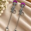 Spritiual Meenakari Earring – Exquisite Traditional Jewelry for Best Navratri Collection 11 Spritiual Meenakari Earring with colorful traditional brass jewelry detailing