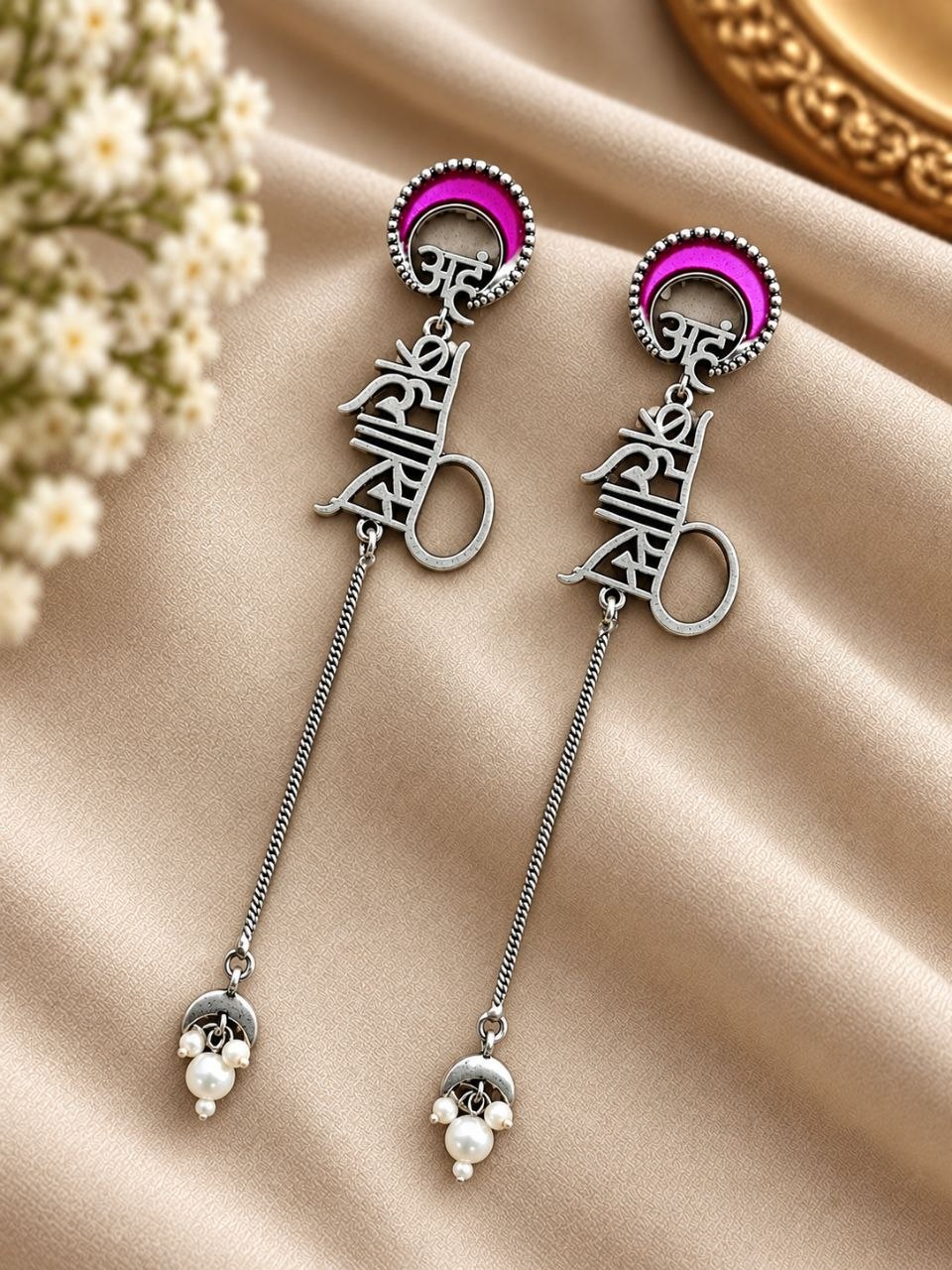 Spritiual Meenakari Earring – Exquisite Traditional Jewelry for Best Navratri Collection 6 Spritiual Meenakari Earring with colorful traditional brass jewelry detailing