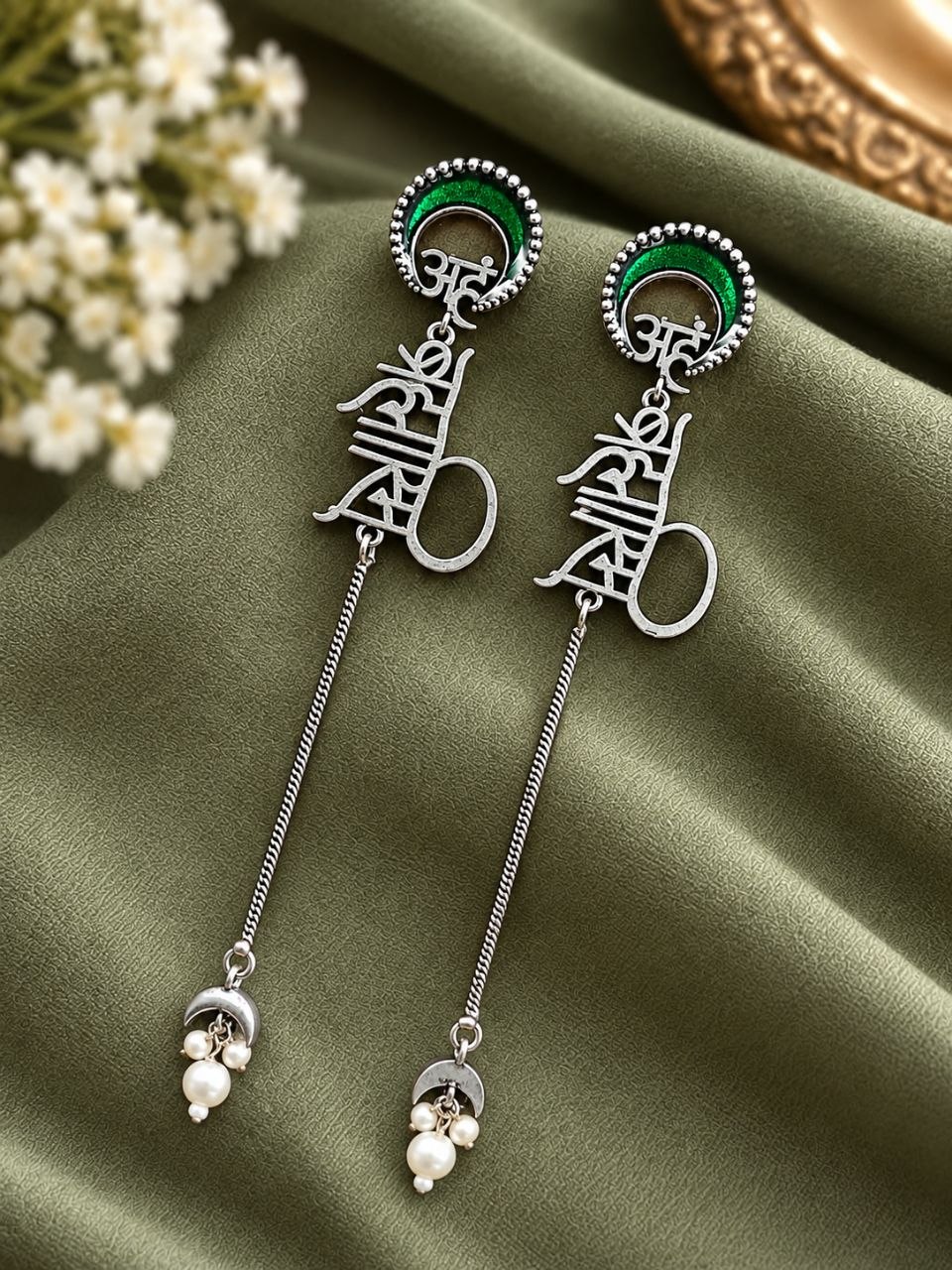 Spritiual Meenakari Earring – Exquisite Traditional Jewelry for Best Navratri Collection 5 Spritiual Meenakari Earring with colorful traditional brass jewelry detailing