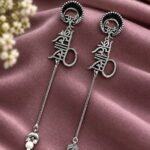 Spritiual Meenakari Earring – Exquisite Traditional Jewelry for Best Navratri Collection - "Black"