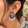 Silver Ganesha Earring traditional ethnic jewelry design