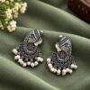 Silver Ganesha Earring traditional ethnic jewelry design