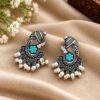 Silver Ganesha Earring traditional ethnic jewelry design
