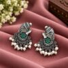 Silver Ganesha Earring traditional ethnic jewelry design