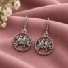 German Silver Hook Earring elegant traditional brass jewelry