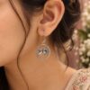 German Silver Bird Hook Earring elegant traditional brass jewelry