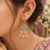 Unique Butterfly Hook Earring elegant butterfly design brass jewelry