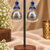 Floral Art Jhumka Earring with elegant traditional floral design