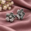 Adjustable Silver Flower Ring – Floral Design for Traditional Look 5 Adjustable Silver Flower Ring with elegant floral design