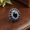 Adjustable Round Ring elegant brass jewelry for women