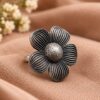 Adjustable Flower Ring elegant floral design jewelry