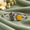 Adjustable Elephant Bracelet with artistic elephant design and premium polished finish