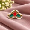 Designer Lotus Ring – Traditional Elegance for Every Occasion 10 Designer Lotus Ring floral brass jewelry with premium polish
