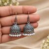 Oxidised Jhumka Earrings Traditional Brass Ethnic Jewelry