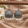 Oxidised Jhumka Earrings Traditional Brass Ethnic Jewelry
