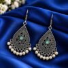 Beautiful Flower Hook Earring elegant floral brass jewelry for women