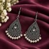 Beautiful Flower Hook Earring elegant floral brass jewelry for women