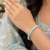 Anti Tarnish Evil Eye Bracelet Elegant Brass Designer Jewelry