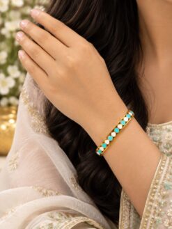 Anti Tarnish Heart Bracelet elegant premium brass jewelry for women