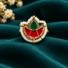 Handmade Meenakari Ring with Traditional Colourful Design for Women