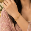 Anti Tarnish Geometric Bangle modern designer brass jewelry for women