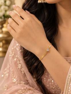 Anti Tarnish Square Bracelet elegant geometric designer brass jewelry for women