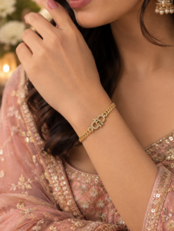 Fashionable Anti Tarnish Bangle stylish designer brass jewelry for women