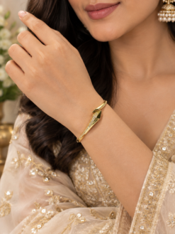 Anti Tarnish Snake Bangle dazzling unique designer brass jewelry for women