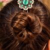 Unique Flower Juda Pin – Elegant Floral Traditional Hair Accessory