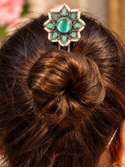Unique Flower Juda Pin – Elegant Floral Traditional Hair Accessory