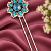Unique Flower Juda Pin – Elegant Floral Traditional Hair Accessory