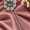Unique Flower Juda Pin – Elegant Floral Traditional Hair Accessory