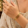 Artistic Anti Tarnish Bracelet elegant designer brass jewelry for women