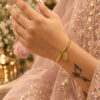 Anti Tarnish Rose Bangle gorgeous floral designer brass jewelry for women