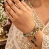 Two Tone Peacock Bangle elegant traditional brass jewelry for women