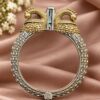 Two Tone Peacock Bangle elegant traditional brass jewelry for women