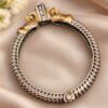 Two Tone Peacock Kada – Premium Designer Jewelry for Every Occasion 5 Two Tone Peacock Kada Elegant Designer Brass Jewelry