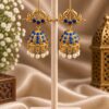 Gold Plated Dangler Leaf Earring – Traditional Design for Everyday Style 15 Dangler Leaf Earring Brass Traditional Fashion Jewelry