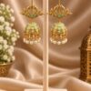 Gold Plated Dangler Leaf Earring – Traditional Design for Everyday Style 13 Dangler Leaf Earring Brass Traditional Fashion Jewelry