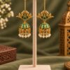 Gold Plated Dangler Leaf Earring – Traditional Design for Everyday Style 10 Dangler Leaf Earring Brass Traditional Fashion Jewelry