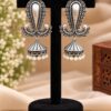 Dangler Leaf Earring elegant leaf design brass jewelry for women