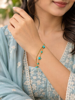 Anti Tarnish Star Bracelet with elegant star design for women