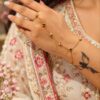 Anti Tarnish Heart Hathphool Elegant Heart Design Hand Jewelry