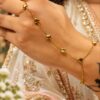 Anti Tarnish Heart Hathphool Elegant Heart Design Hand Jewelry