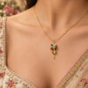 Anti Tarnish Flower Necklace Elegant Floral Jewelry for Women